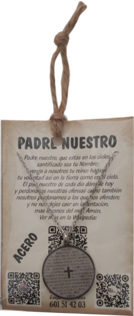 Amuleto de ACERO - Padre Nuestro Círculo 011