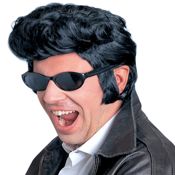 miniatura Peluca Rock´n Roll negra