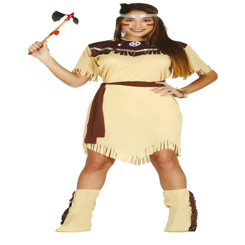 Fiestas Guirca Disfraz de India de adulta