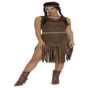 miniatura Disfraz de india marrón