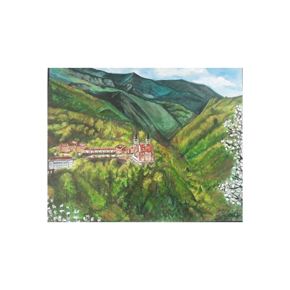 Lienzo " Covadonga en primavera" - Lucía R.J.