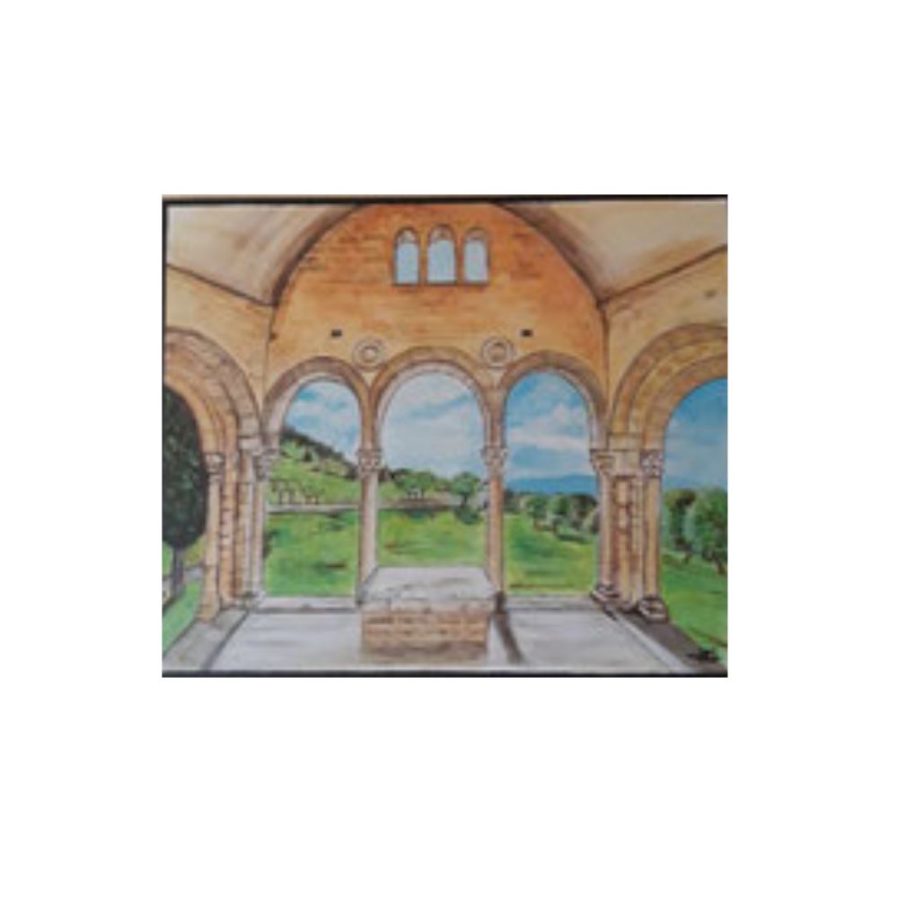 Lienzo "Altar del Cielo" Sta. Mª del Naranco. Asturias - Lucía R.J.