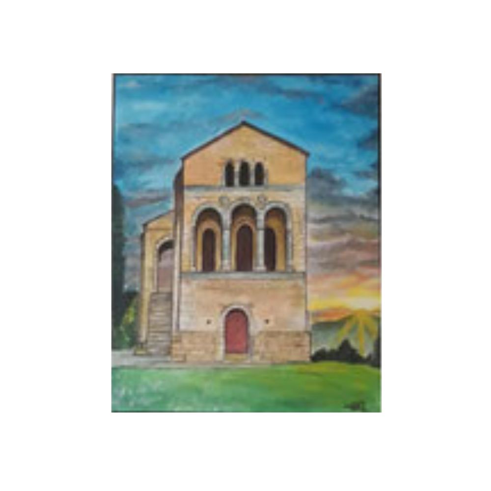 Lienzo "Sta. Mª del Naranco". Prerrománico Asturiano. Lucía R.J.