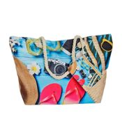miniatura Bolso Shopper Grande Con Monedero para Mujer Multicolor