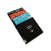 miniatura Set de 3 Bandanas Multiusos Estampado Azul Naranja y Negro