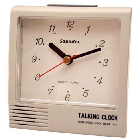 Christian Gar Despertador Parlante Analogico Y Digital Color Blanco