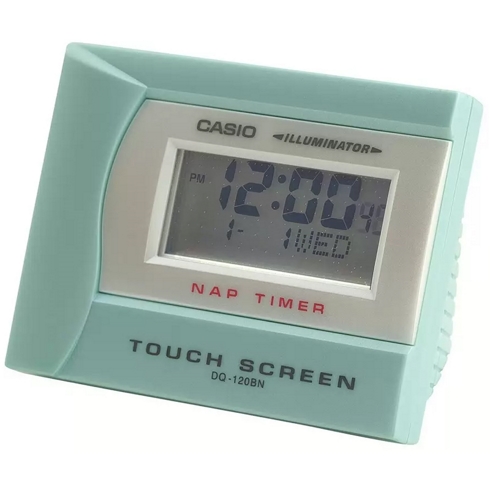 CASIO Despertador Digital Casio Touch Screen Dq-120-bn-3 Digital Para Unisex Color Ver
