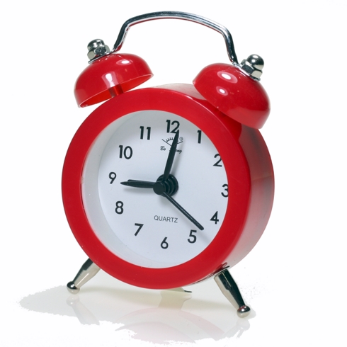 Christian Gar Mini Despertador Hk30-018 Rojo Forma Campanas