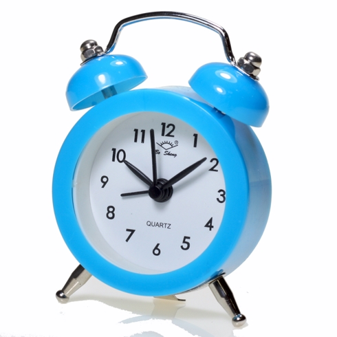 Christian Gar Mini Despertador Hk30-018 Azul Forma Campanas