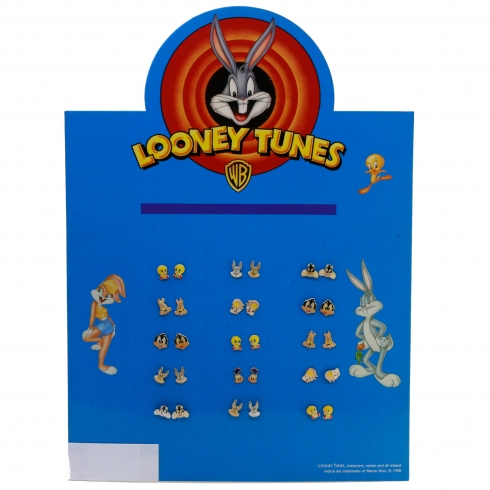 Christian Gar Pendientes Plata / Esmalte W.b. Looney Tunes (precio X Pareja De Pendientes)