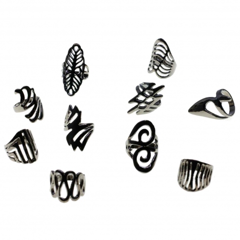 Christian Gar Anillo Metal Color Titanio T.16