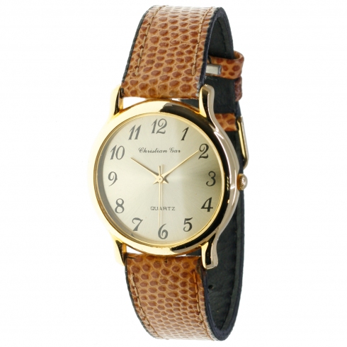 Christian Gar Reloj Christian Gar Para Hombre Dorado Esfera Dorada