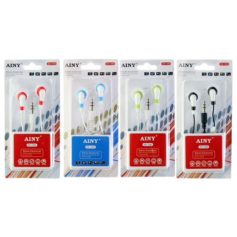 BVC Auricular Stereo Silicona Ainy An-1280 En Cuatro Colores