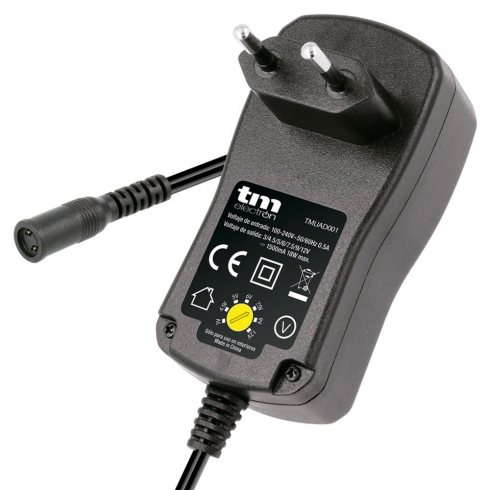 TM Electron Alimentador Tm Electron Tmuad001 3, 4.5, 5, 6.5, 7.5, 9 Y 12v. Electrónico Estab