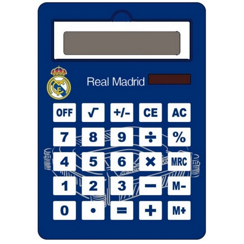 Real Madrid Calculadora Jumbo Real Madrid  Mod. 9103008 Tamaño 21 X 29 Cm.