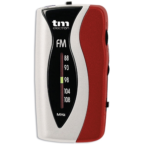 TM Electron Radio De Bolsillo Tm  Rad025r Radio Analogica Am / Fm Color Rojo
