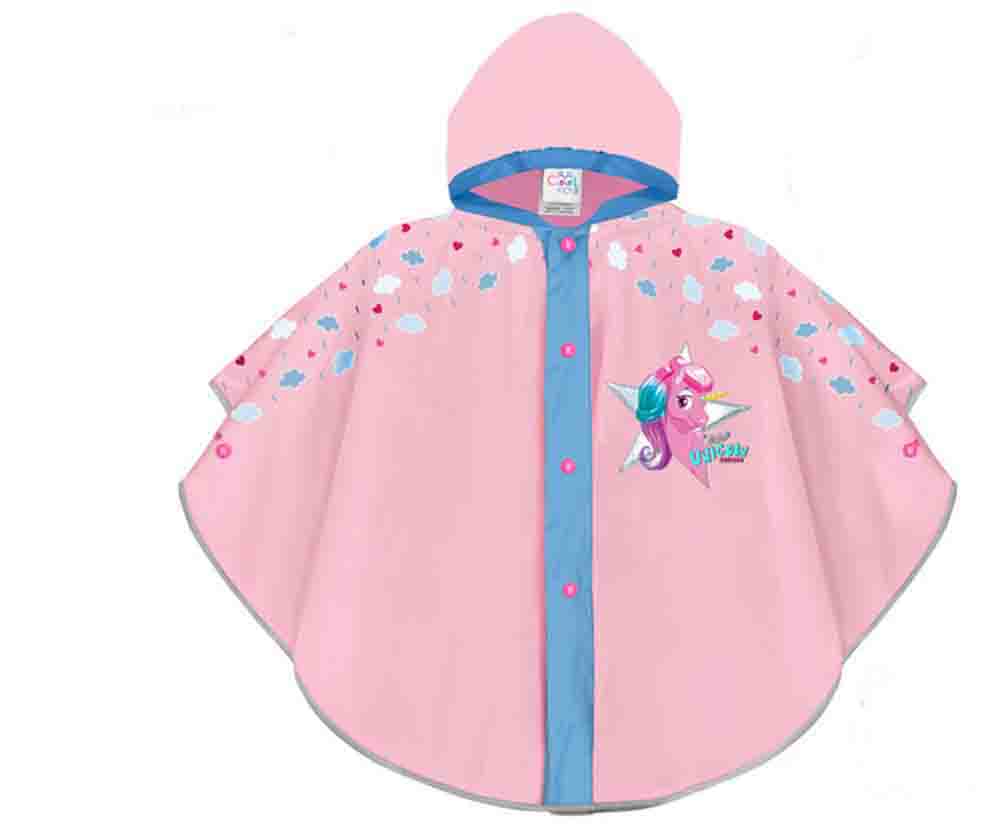 Chubasquero Poncho reflectante talla 3-6  Unicornio