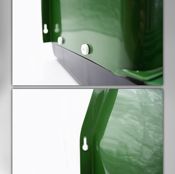 miniatura nidal de pared con cubetas para gallinas