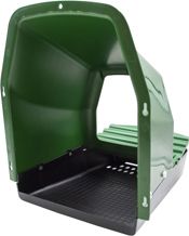 miniatura ponedero de pared con cubetas para gallinas