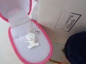 miniatura Collar plata bebé con inicial