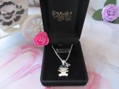 miniatura Collar plata bebé con inicial