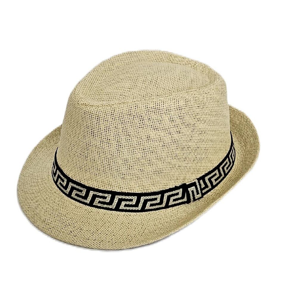 Sombrero Fedora Beige Trilby Hombre para Playa Sol Talla 58-59cm