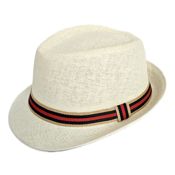 miniatura Sombrero de Playa Fedora Beige para Hombre Adulto 1