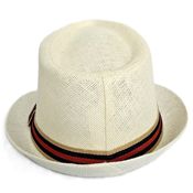 miniatura Sombrero de Playa Fedora Beige para Hombre Adulto 4