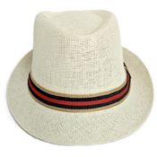 miniatura Sombrero de Playa Fedora Beige para Hombre Adulto 5