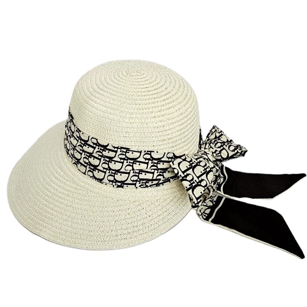 Sombrero Blanco de Playa para Mujer Ajustable Talla única 57-58cm 1