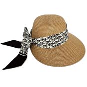 miniatura Sombrero Marrón para Mujer Pamela Ajustable de Playa Talla 57-58cm 2