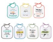 miniatura Baberos Semanales con Frases - 7 unidades