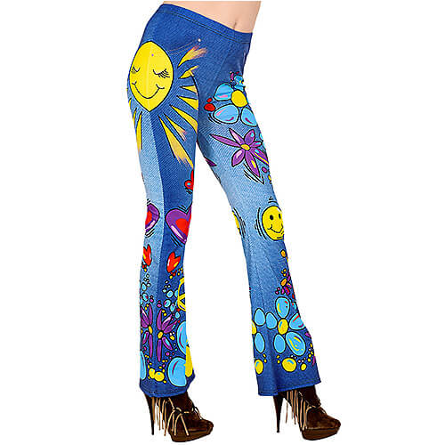 Hippie Leggings Jeans The 70s.