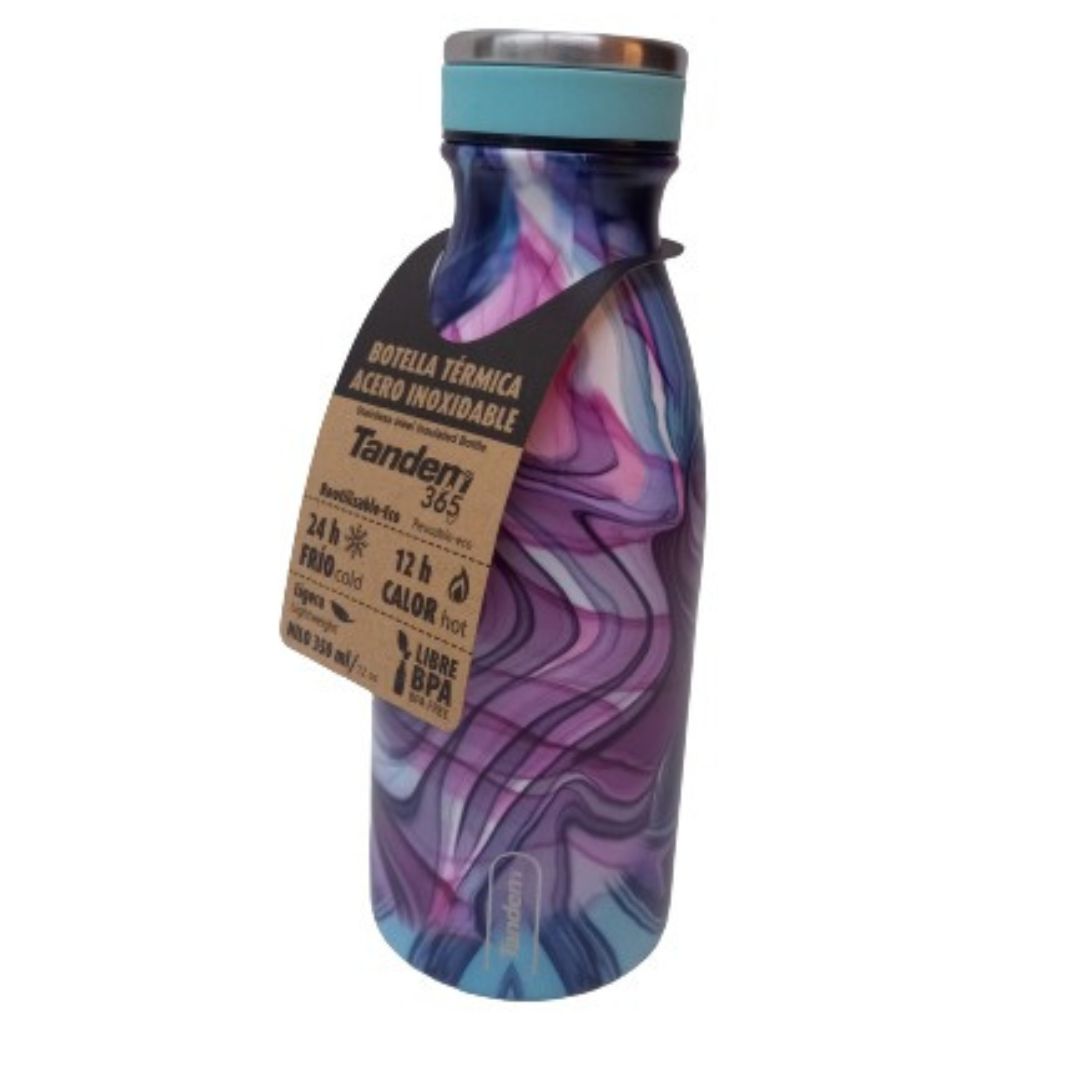 Botella Termica Purple Power 350 ml.
