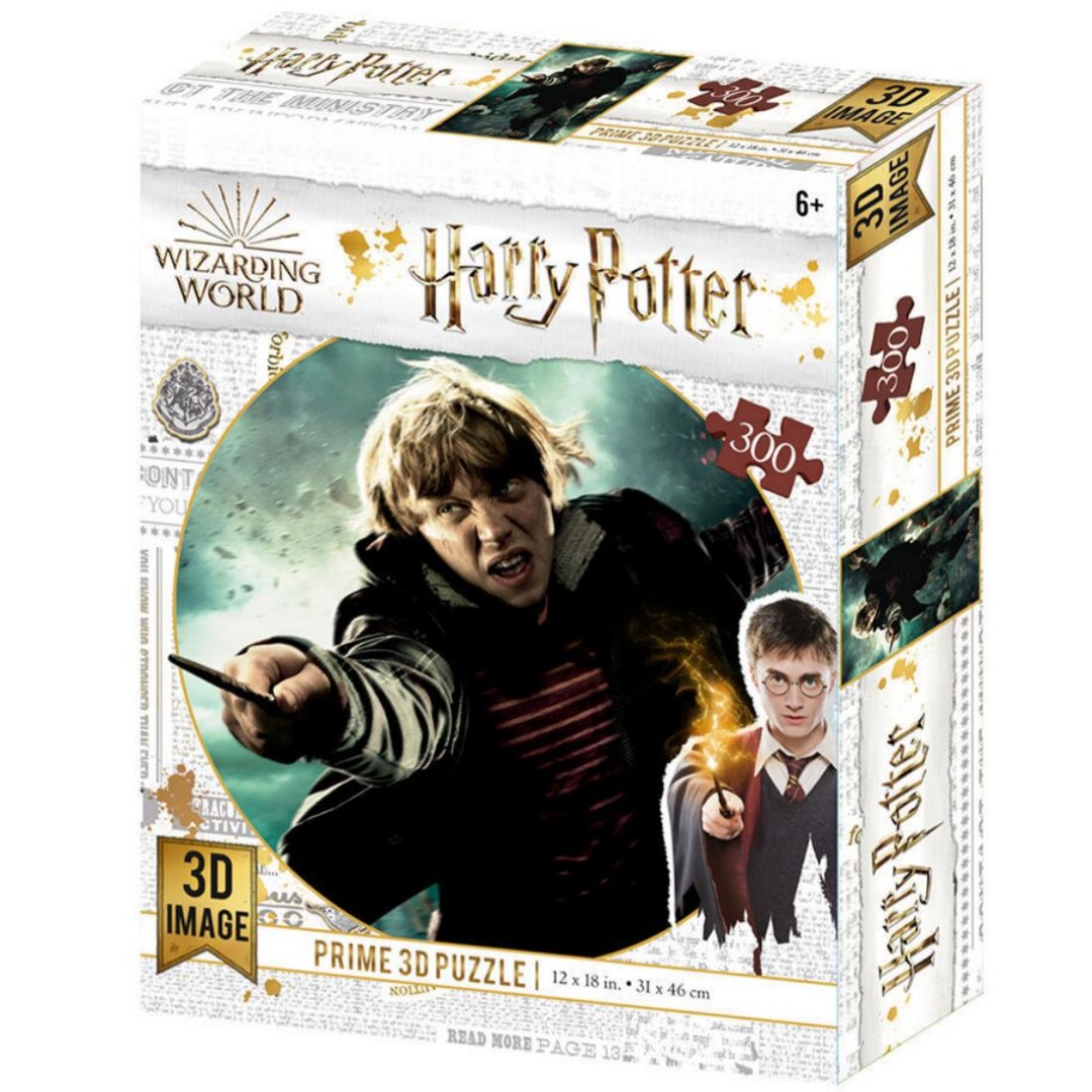 Prime Puzzle Prime Lenticular Harry Potter Ron Weasley  Batalla 300piezas 46x31cm