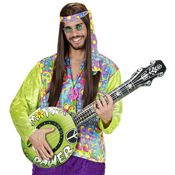 miniatura Banjo Hippie Verde Inflable. 
