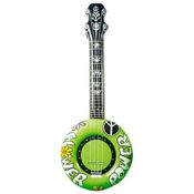 miniatura Banjo Hippie Verde Inflable. 