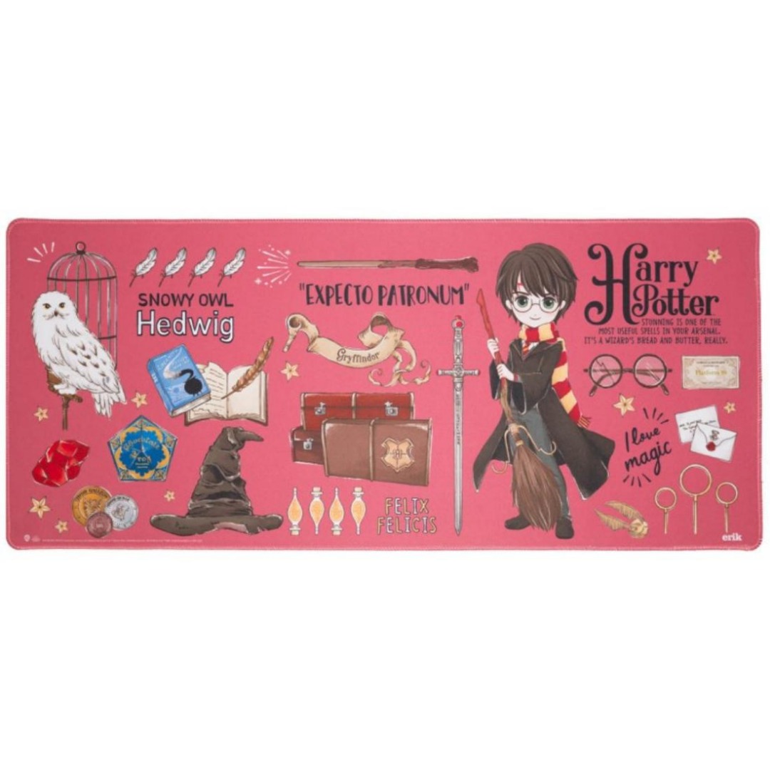 El Reino Friki Tapete Alfombrilla De Escritorio XL Harry Potter 80x35cm, Antideslizante, Impermeable, ideal en Velocidad y prec