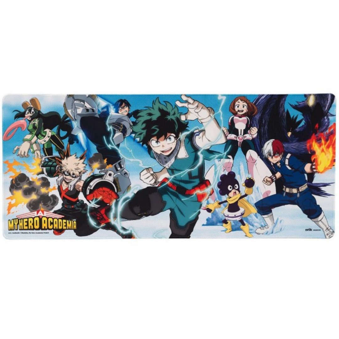 El Reino Friki Tapete Alfombrilla De Escritorio XL My Hero Academia 80x35cm, Antideslizante, Impermeable, ideal en Velocidad y 