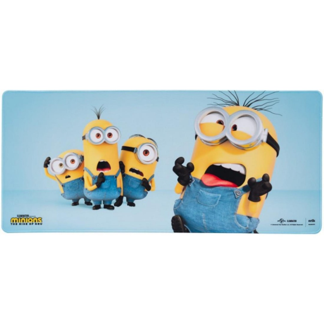 El Reino Friki Tapete Alfombrilla De Escritorio XL Minions 80x35cm, Antideslizante, Impermeable, ideal en Velocidad y precisión