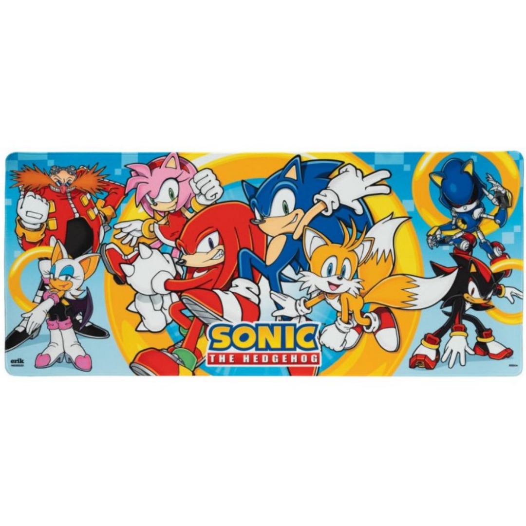 El Reino Friki Tapete Alfombrilla De Escritorio XL Sonic 80x35cm, Antideslizante, Impermeable, ideal en Velocidad y precisión d