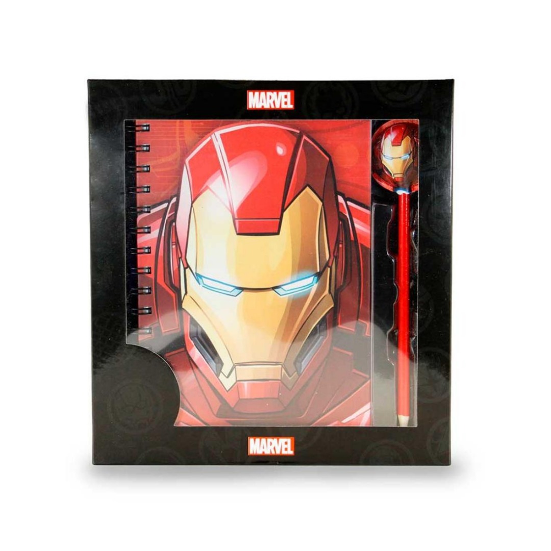 Karactermania Pack Regalo Karactermania Cuaderno más Lapiz Ironman 24x23x2.5