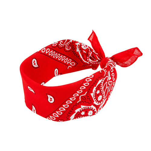 Bandana Roja Para pelo.  