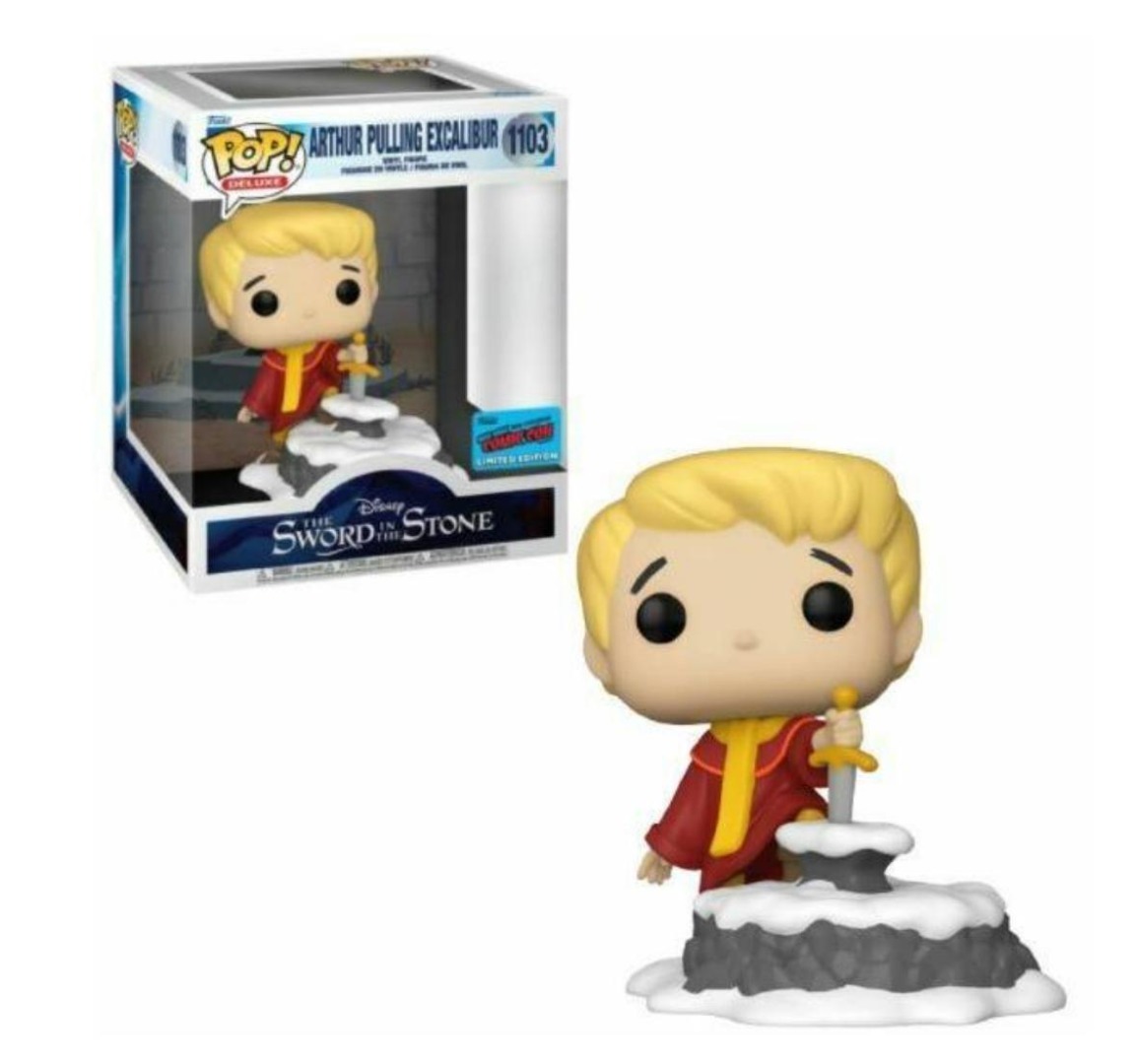 Funko POP! Funko Pop Merlín El encantador Disney Exclusivo Arturo Excalibur 1103 21x17x14cm