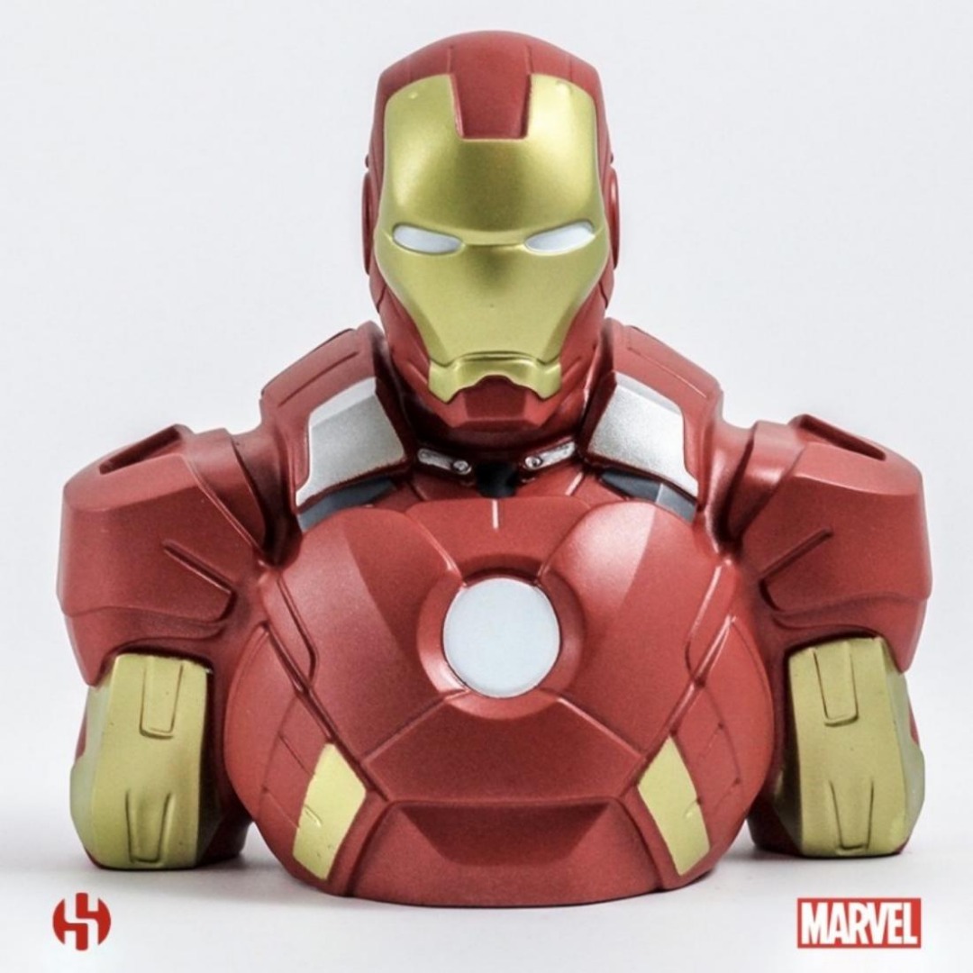 Semic Figura Hucha Semic Distribution Marvel Vengadores Busto Iron Man 22cm