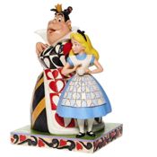 miniatura Figura Enesco Disney Traditions Alicia en el Pais de la Maravillas con la Reina de Corazones Showcase Collection