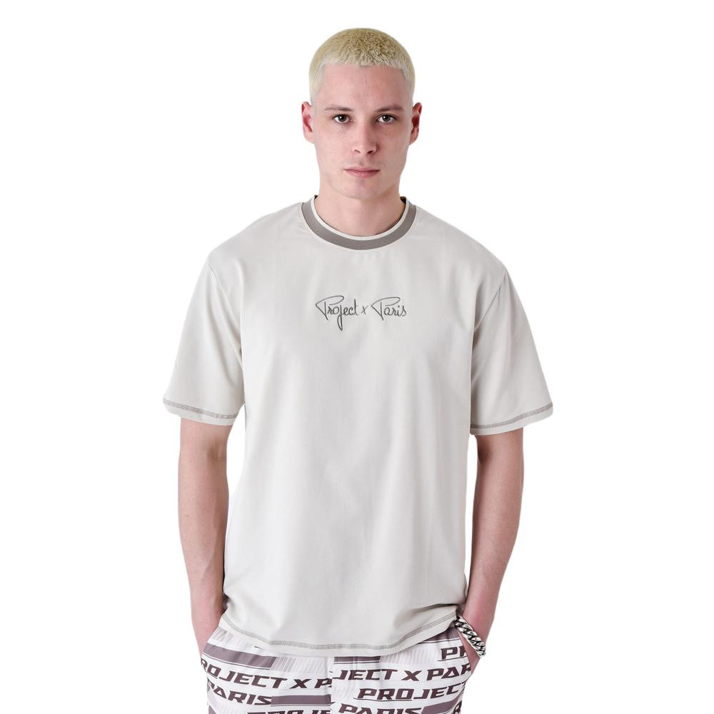 Imagen CAMISETA PROJECT X PARIS CLASICA BORDADA GRIS T SHIRT 2410083-GG