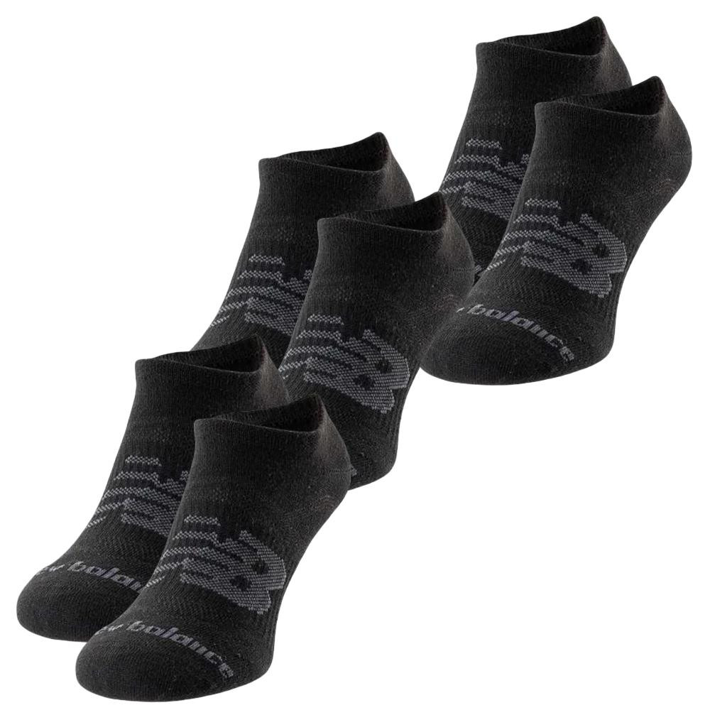Imagen CALCETINES NEW BALANCE UNISEX NO SHOW P-3 UND NEGRO SOCKS LAS03223-BK