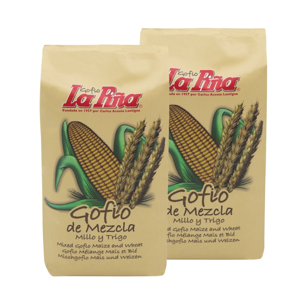 La Piña Gofio Mezcla (Trigo y Millo) 500 gr.