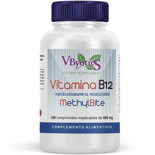 Vbyotics METHYLBITE B12 como Metilcobalamina 180 pastillas masticables Vbyotics